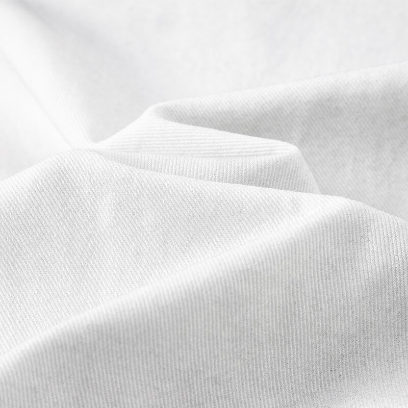 Men's Denim Pants Manufacturer - New Fashion Custom White Vintage Dirty Loose Jeans Trousers