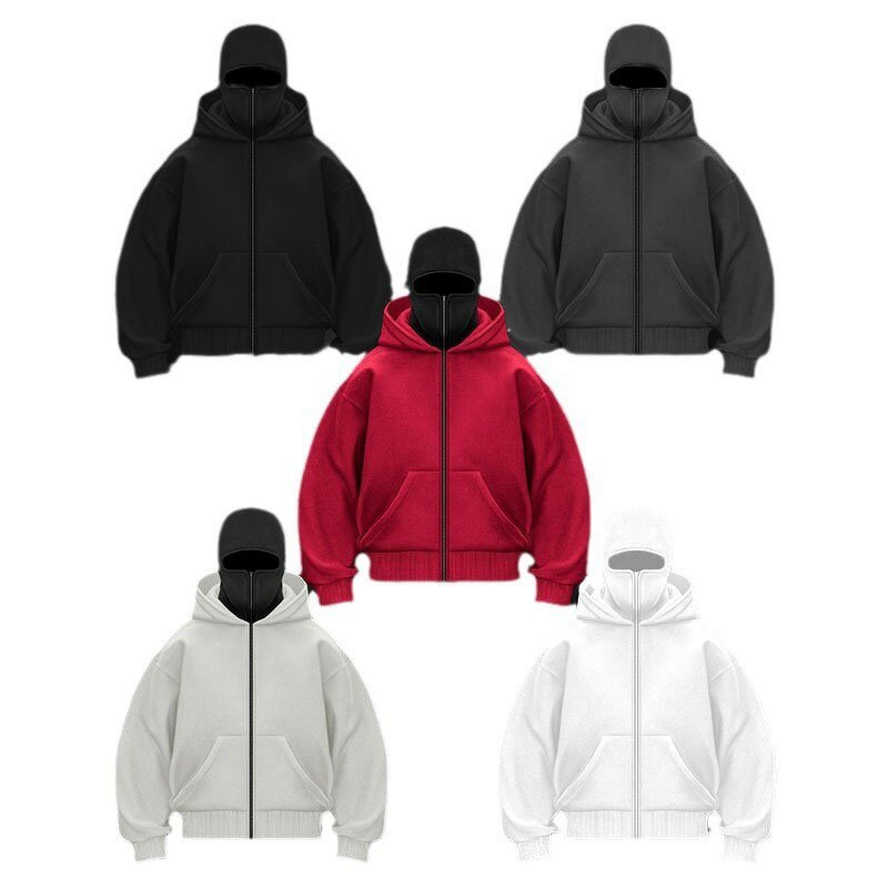 Hooded Sweatshirt Manufacturer - Double Hat Solid Autumn Winter Outwear for Men Women