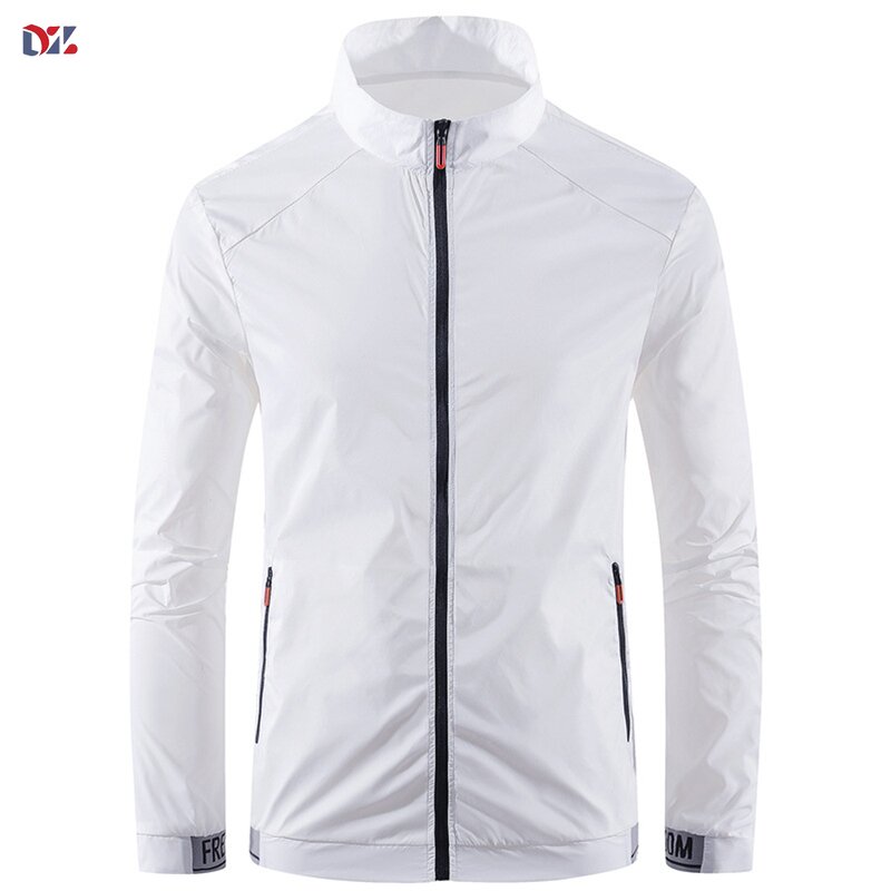 Men's Sun Protective Coat Manufacturer - Ice Silk Thin Breathable Casual Loose Collar Outdoor Fishing Jacket