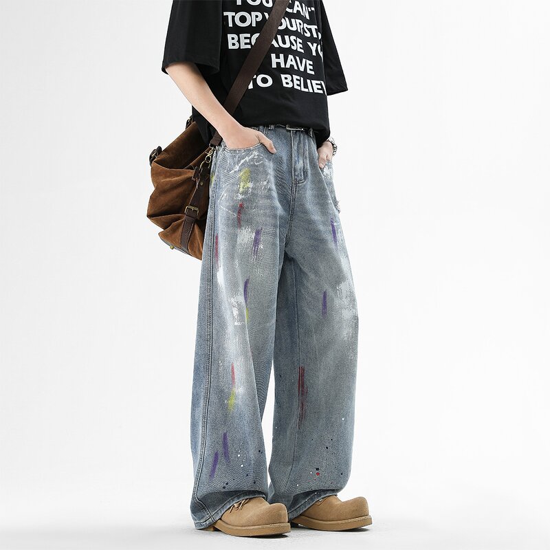 Women's Wide Leg Jeans Manufacturer - New High Waisted Slimming Straight-Leg Trendy Denim Trousers