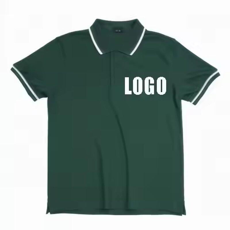 Men's Polo Shirt Manufacturer - Wholesale 100% Cotton Custom Logo Golf Regular Fit 3D Embroidered Tee