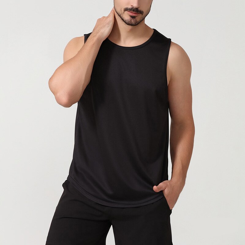 Men's Fitness Vest Manufacturer - Quick-Drying Vintage Running Basketball Training Plus Size Tank