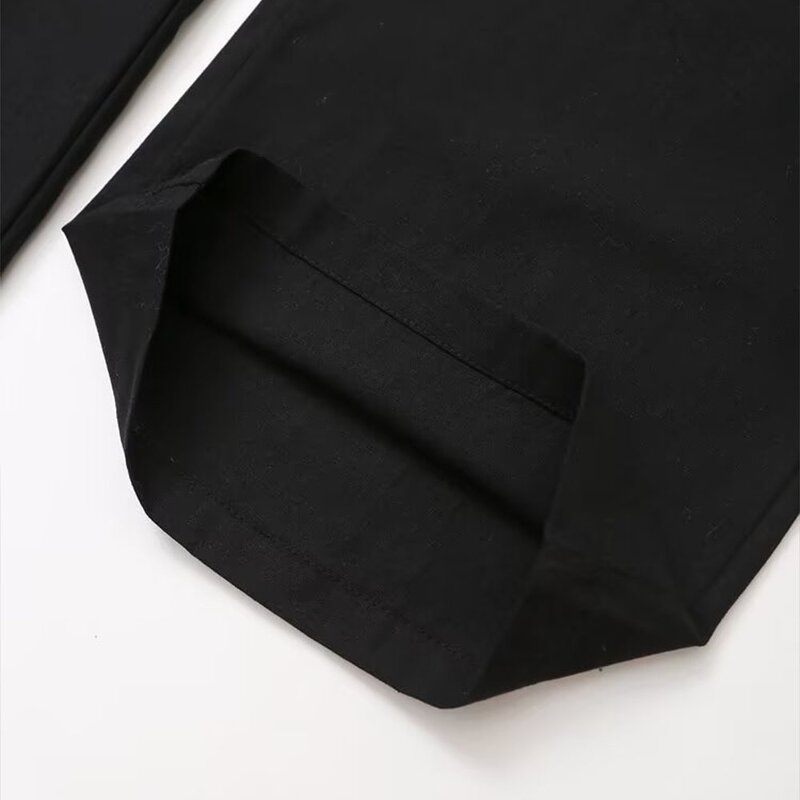 Women's Chiffon Pants Manufacturer - Summer New Chic Breathable Flat Front Vintage High Waist Casual Pants