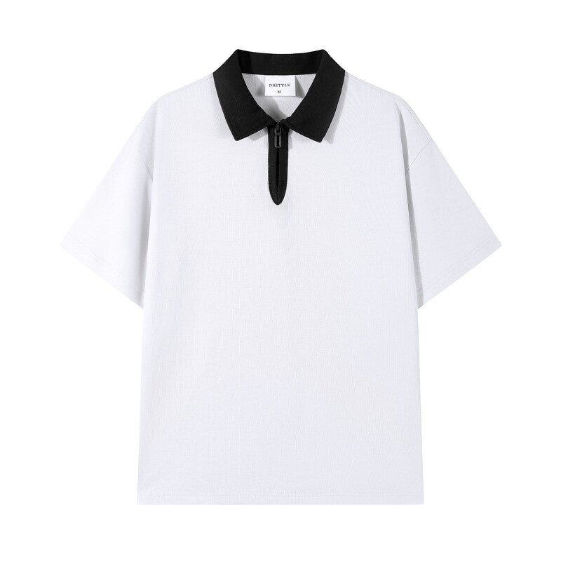 Men's Casual Shirt Manufacturer - European Style Short Sleeve Anti-Wrinkle Knitted Print Pocket Tee