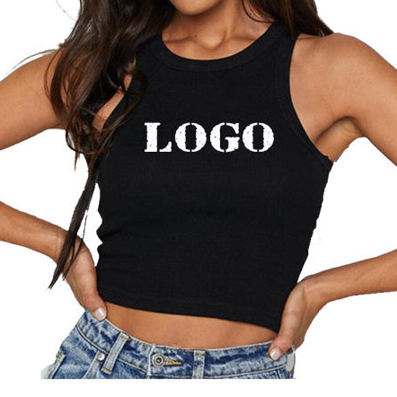 Women's Sleeveless Tank Top Manufacturer - New Design Cropped Solid Seamless Streetwear Stretch Rib Knit Top