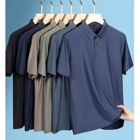 Men's Polo Shirt Manufacturer - Ice Silk Quick Dry Short-Sleeved Golf Non-ironing Business Top