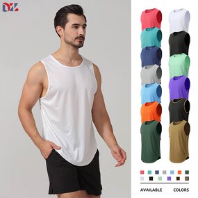 Men's Fitness Vest Manufacturer - Quick-Drying Vintage Running Basketball Training Plus Size Tank