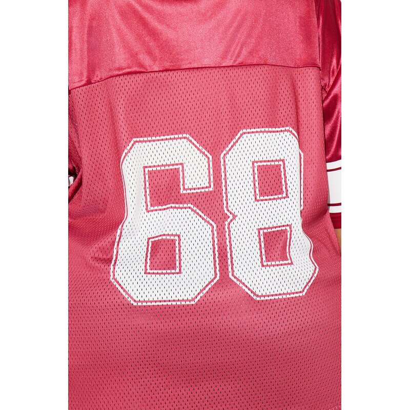 Men's Football Jersey Manufacturer - Custom Printed Oversized American Fans Single Layer Mesh Loose Tee