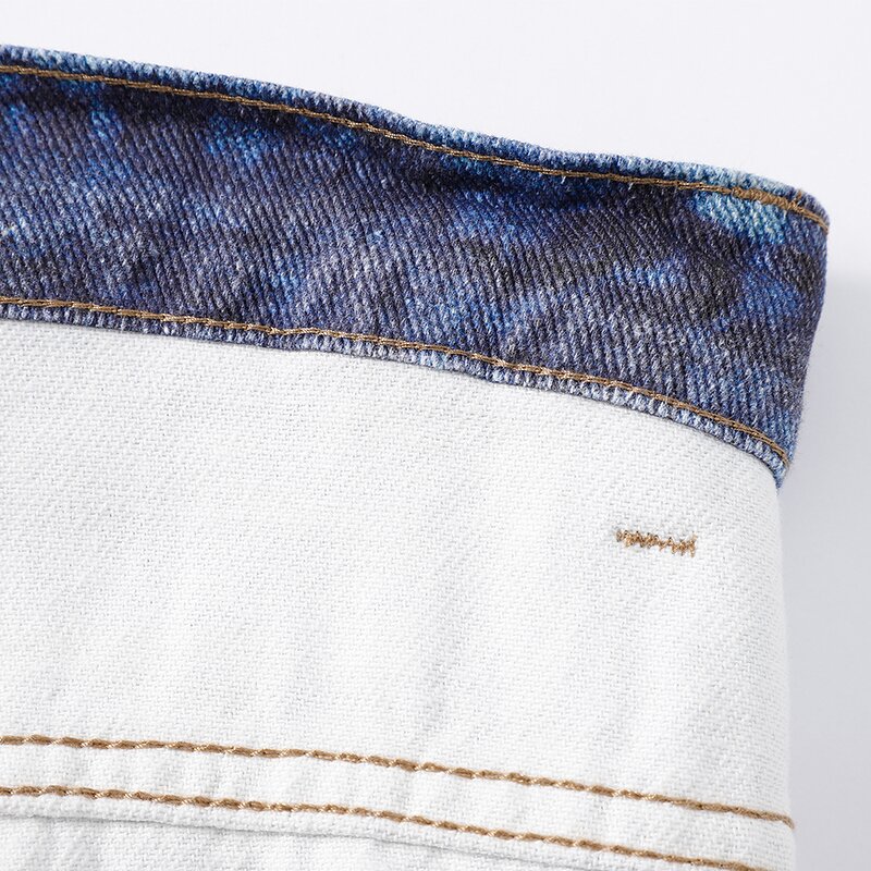 Men's Fashion Jeans Manufacturer - Custom High Quality Graffiti Wash Loose Straight Leg Denim Pants