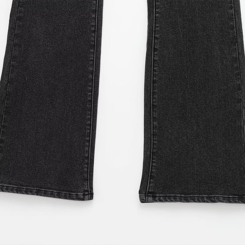 Women's Horn Jeans Manufacturer - New Chic Fashion Gas Tone Vintage High Waist Zipper Fly Female Denim Pants