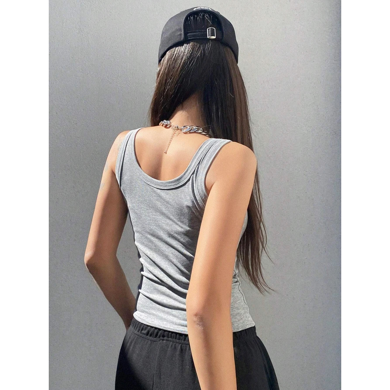 Women's Knitted Tank Top Manufacturer - Custom Soft Tight Sexy Sleeveless Vest for Summer Outfits Top
