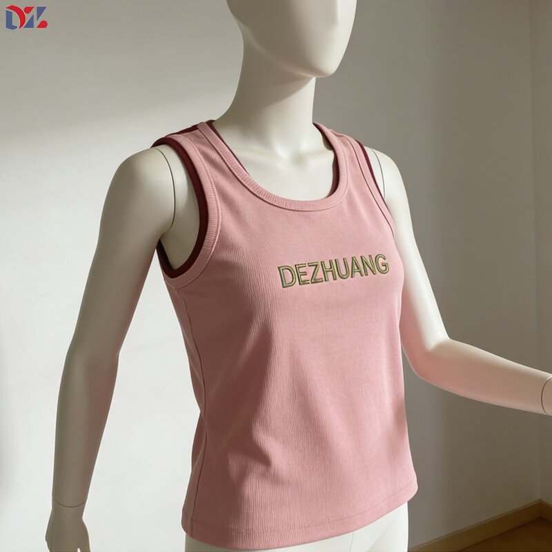 Women's Yoga Tank Top Manufacturer - Summer Outdoor Fitness Push up Running Sport Custom Logo Rib Crop Top