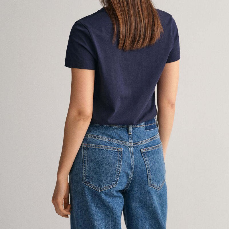 Women's Casual T-Shirt Manufacturer - High Quality 95% Cotton 5% Elastane Custom Printing Logo Short Sleeve Tee