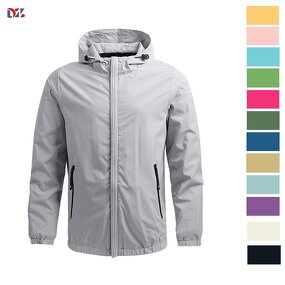 Men's Hooded Jacket Manufacturer - Custom Logo High Quality Autumn Windproof Zipper Vintage Jacket