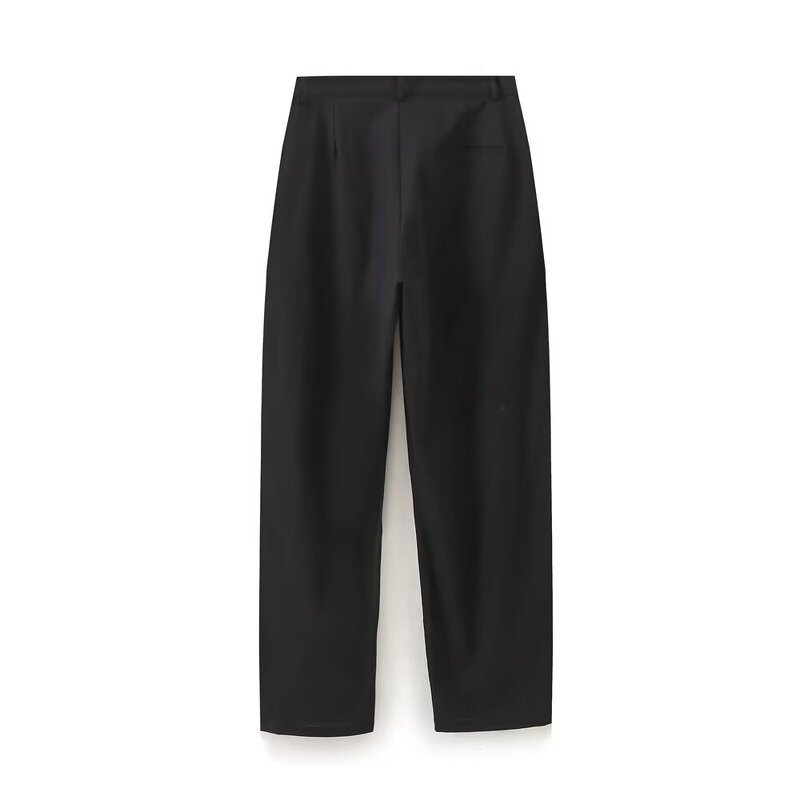 Women's Chiffon Pants Manufacturer - Summer New Chic Breathable Flat Front Vintage High Waist Casual Pants