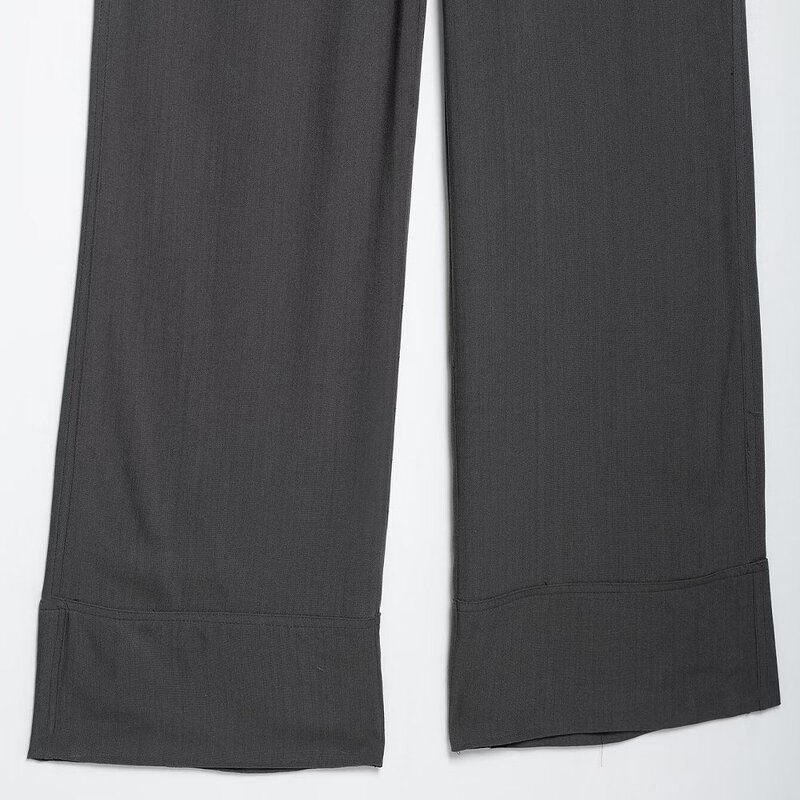 Women's Horn Pants Manufacturer - Spring New Chic Pajama Style Vintage High Waist Female Casual Trousers