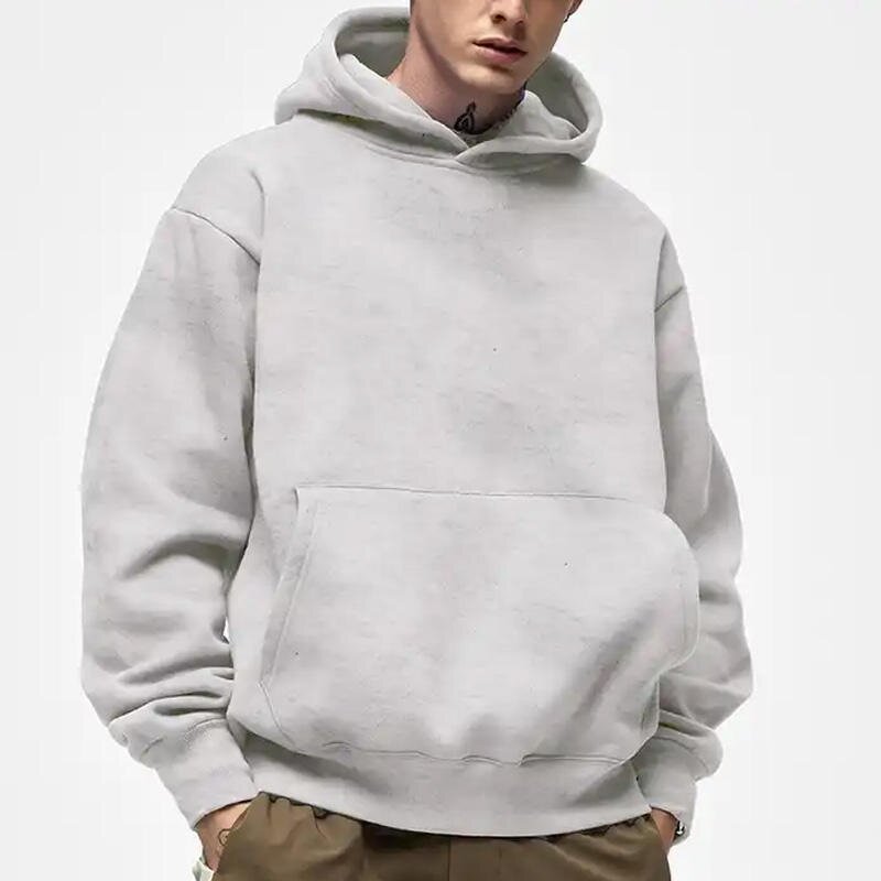 Men's Hoodie Manufacturer - Custom Logo 500gsm 100% Cotton Oversized Heavyweight Blank Pullover