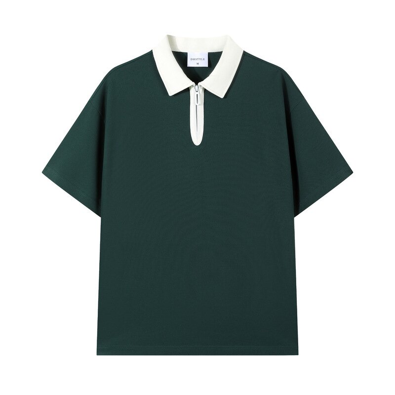 Men's Casual Shirt Manufacturer - European Style Short Sleeve Anti-Wrinkle Knitted Print Pocket Tee