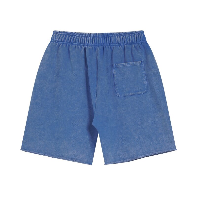 Men's Casual Shorts Manufacturer - OEM Batik Washed Terry 100% Cotton Quick Dry Loose Bermuda Shorts