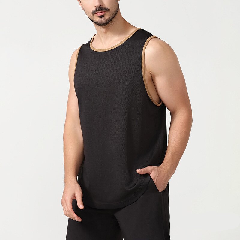 Men's Fitness Vest Manufacturer - Quick-Drying Vintage Running Basketball Training Plus Size Tank