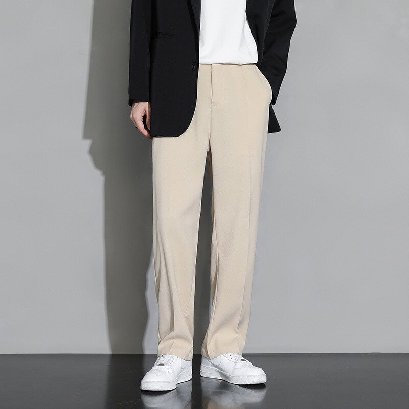 Men's Casual Trousers Manufacturer - Popular Various Mid Waist Comfortable Solid Color Custom Chinos Pants