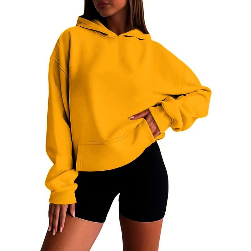 Women's Pullover Hoodie Manufacturer - Organic Cotton Custom High Quality Pull-over Femme Sweatshirt