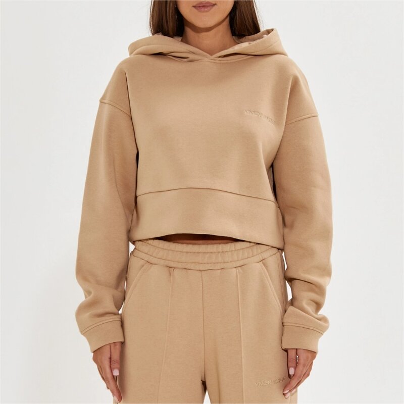 Women's Tracksuits Manufacturer - High Quality Turtleneck Hoodie Set Winter Outfit Hot Selling Letter Printed Set