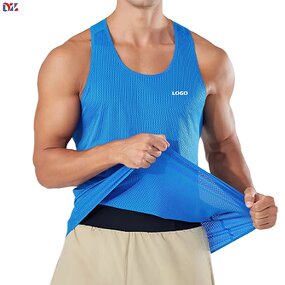 Men's Sports Tank Top Manufacturer - Breathable Knitted Fitness High Quality Low Price Workout Vest