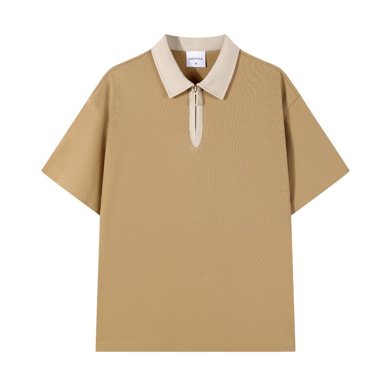 Men's Casual Shirt Manufacturer - European Style Short Sleeve Anti-Wrinkle Knitted Print Pocket Tee