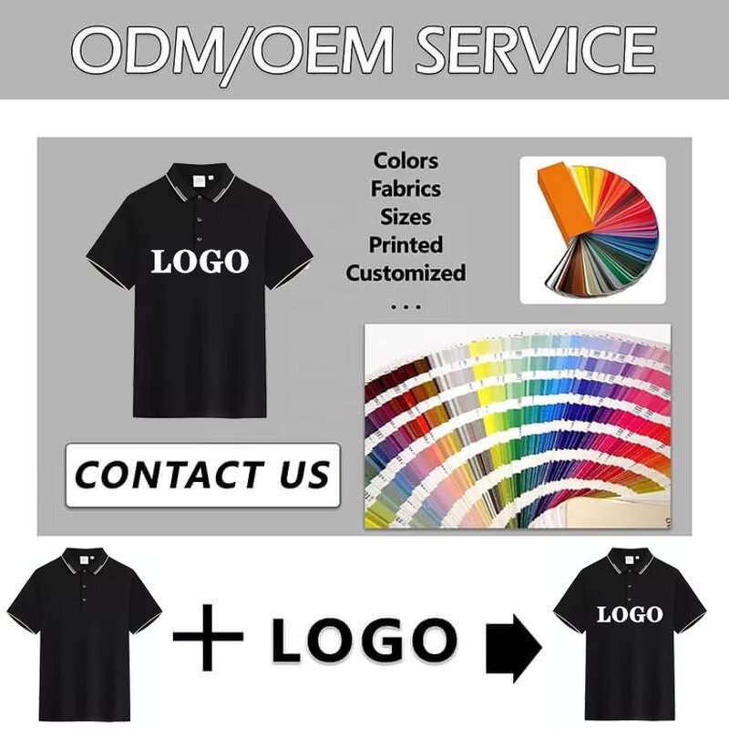 Men's Polo Shirt Manufacturer - Wholesale 100% Cotton Custom Logo Golf Regular Fit 3D Embroidered Tee