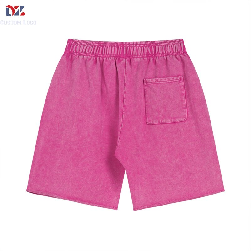 Men's Casual Shorts Manufacturer - OEM Batik Washed Terry 100% Cotton Quick Dry Loose Bermuda Shorts