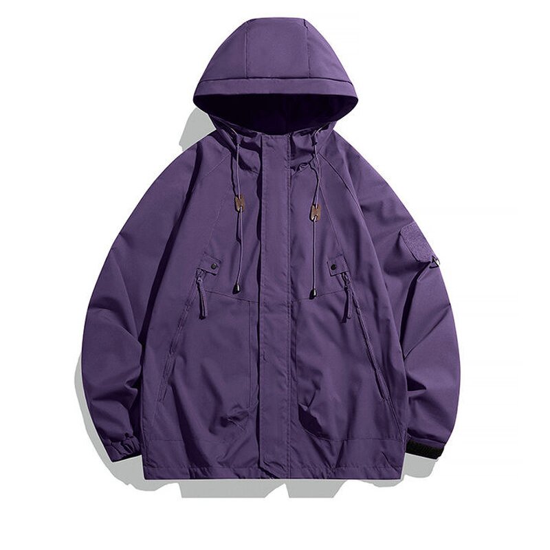 Unisex Hardshell Jacket Manufacturer - Spring New Casual Hooded Sportswear Windbreaker Custom Logo Jacket