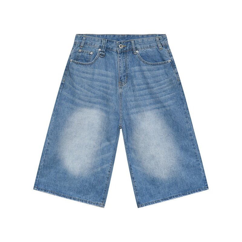 Men's Baggy Jeans Shorts Manufacturer - Hot Summer High Quality Custom Design Dark Denim Shorts