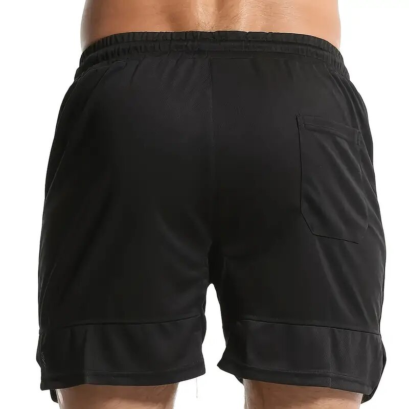 Men's Sports Shorts Manufacturer - OEM Polyester Knee Length Breathable Basketball Gym Pocket Shorts