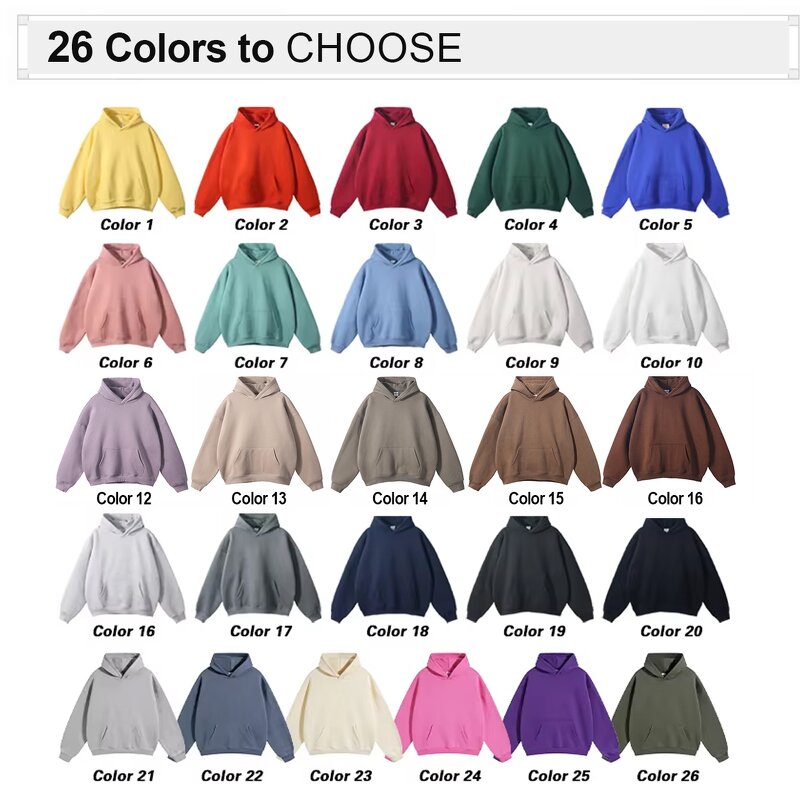 Men's Pullover Hoodie Manufacturer - Wholesale 350 Grams High Quality Fleece Cotton Oversized Digital Print Hoodie