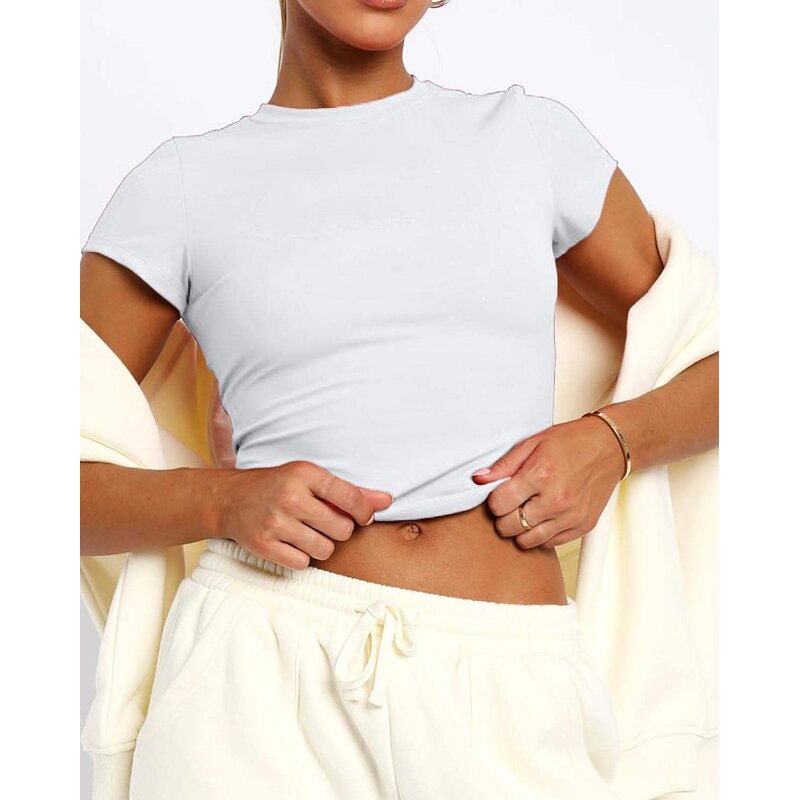 Women's Baby Tee Manufacturer - Custom Graphic Basic Summer Crewneck Short Sleeve Blank Top