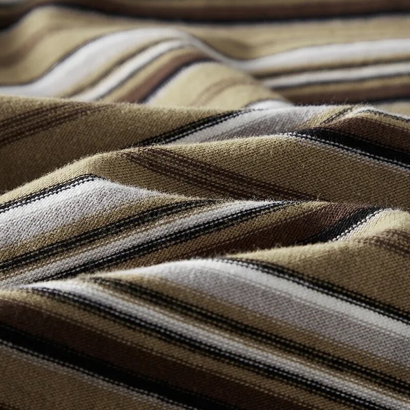 Men's Striped T-Shirt Manufacturer - OEM 280gsm 100% Cotton Classic Stripe Neck Eco-Friendly Breathable Tee