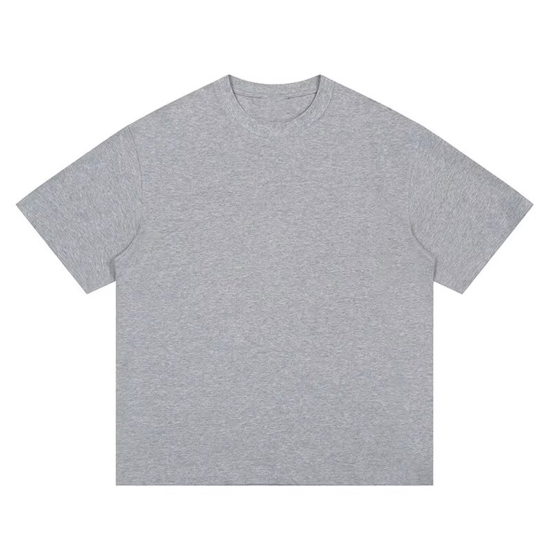 Men's T-Shirt Manufacturer - 320g Heavyweight Basic Blank Oversized Solid Color Cotton Tee