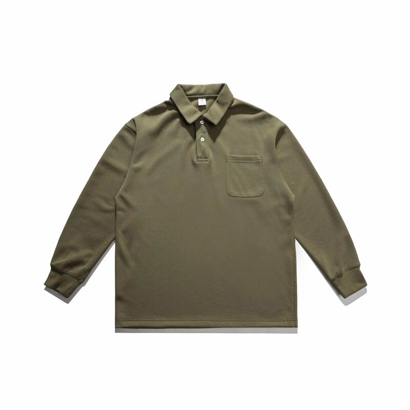 Men's Golf T-Shirt Manufacturer - High Polyester Long Sleeves XL Anti-Wrinkle Printed Button Tee