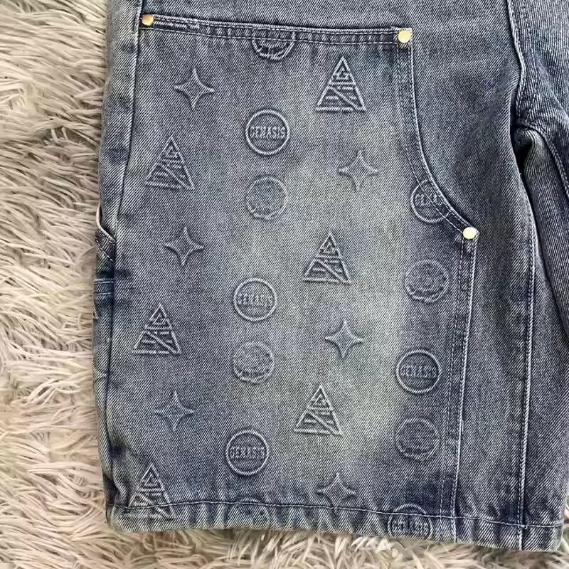 Men's Denim Jeans Manufacturer - Custom Logo Vintage Mid Casual Straight Oversized Baggy Summer Pants