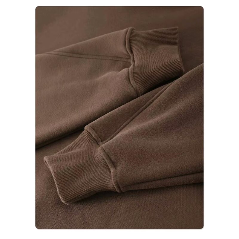 Men's Pullover Hoodie Manufacturer - Solid Streetwear 100% Cotton Heavyweight Washed Stone Monkey Sun Fade Brown Top