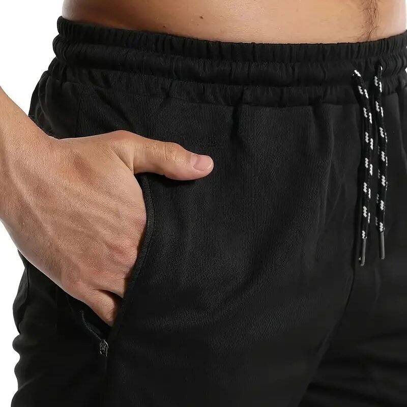 Men's Sports Shorts Manufacturer - OEM Polyester Knee Length Breathable Basketball Gym Pocket Shorts