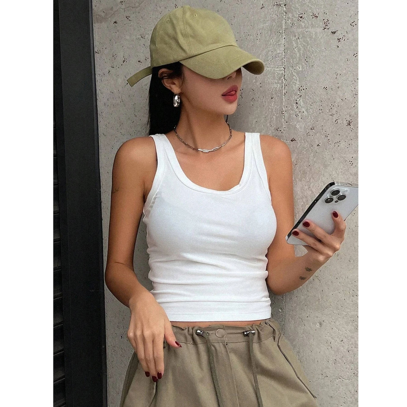 Women's Summer Tank Top Manufacturer - Custom Breathable Comfy Sleeveless Vest Casual Basic Top