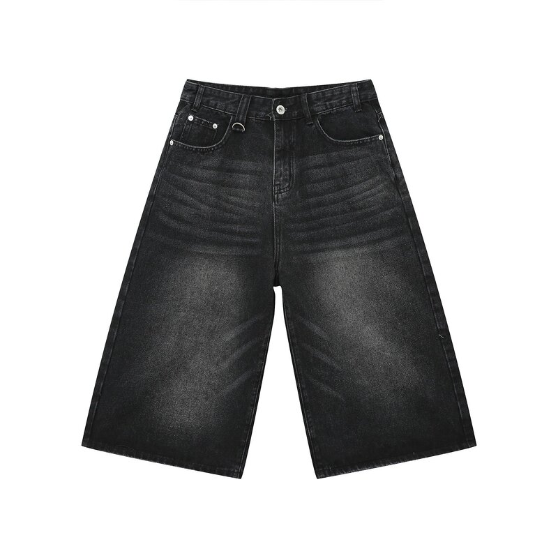 Men's Baggy Jeans Shorts Manufacturer - Hot Summer High Quality Custom Design Dark Denim Shorts