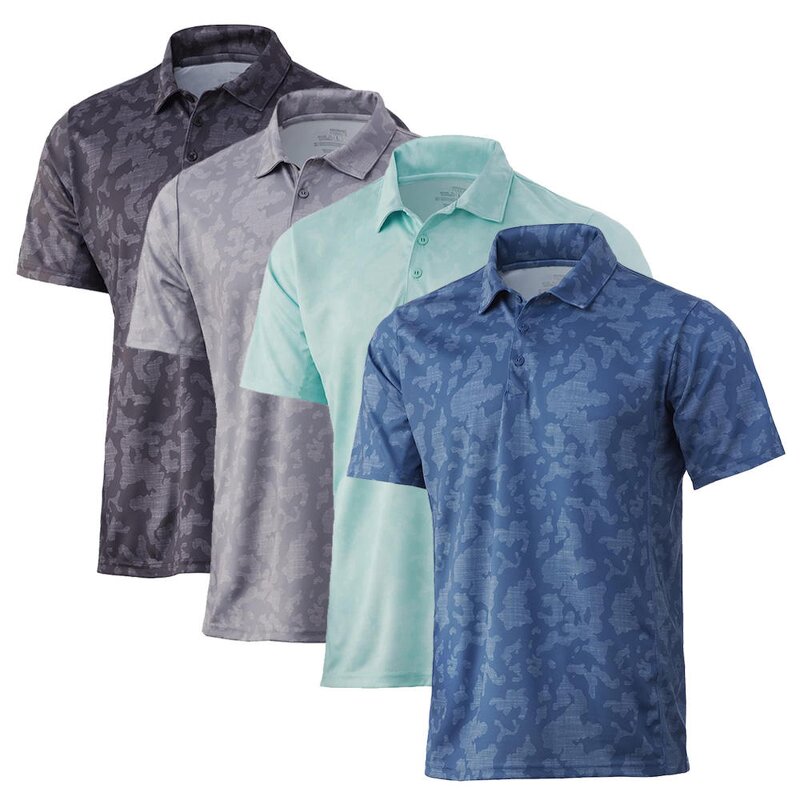 Men's Golf T-Shirt Manufacturer - Quick Dry Breathable Anti-Wrinkle Spandex Polyester Knitted Henley