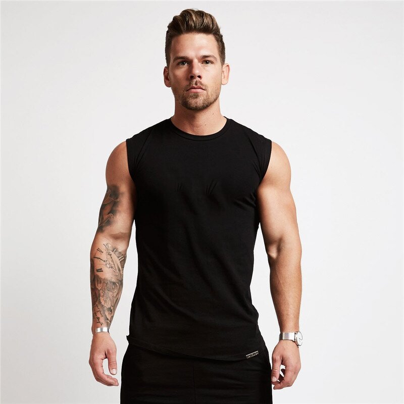 Men's Workout Tank Top Manufacturer - Summer Street Casual Breathable Seamless Plain Knitted Tee