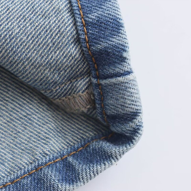 Women's Denim Jeans Manufacturer - 2024 New Casual Eco-Friendly High Waist Straight Leg Washed Woven Pants