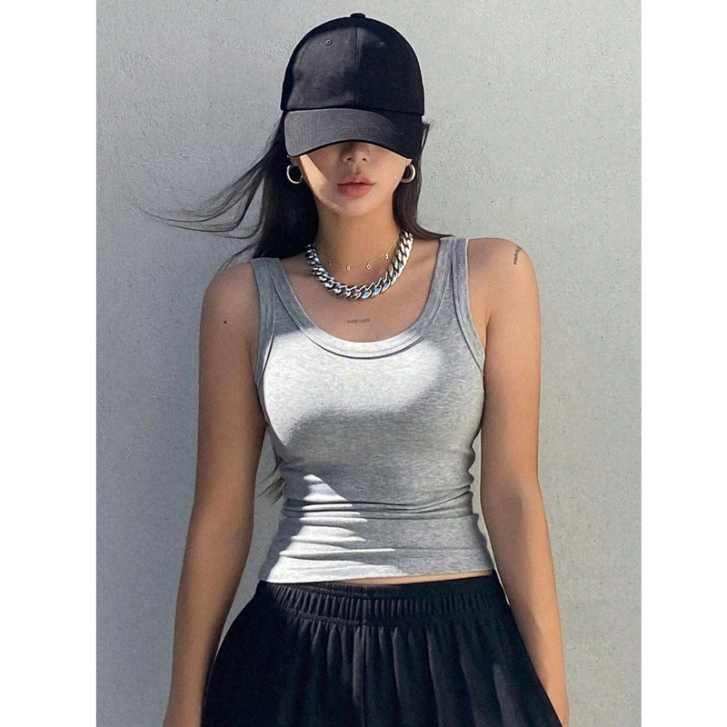 Women's Knitted Tank Top Manufacturer - Custom Soft Tight Sexy Sleeveless Vest for Summer Outfits Top