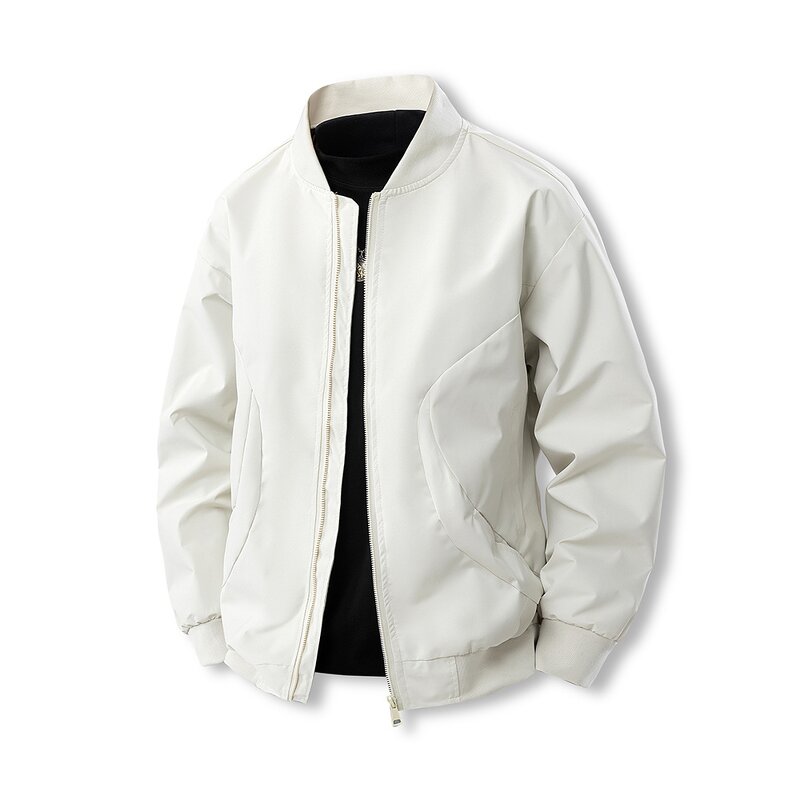 Unisex College Jacket Manufacturer - Spring Baseball Collar Custom Logo Windbreaker Plain College Jacket