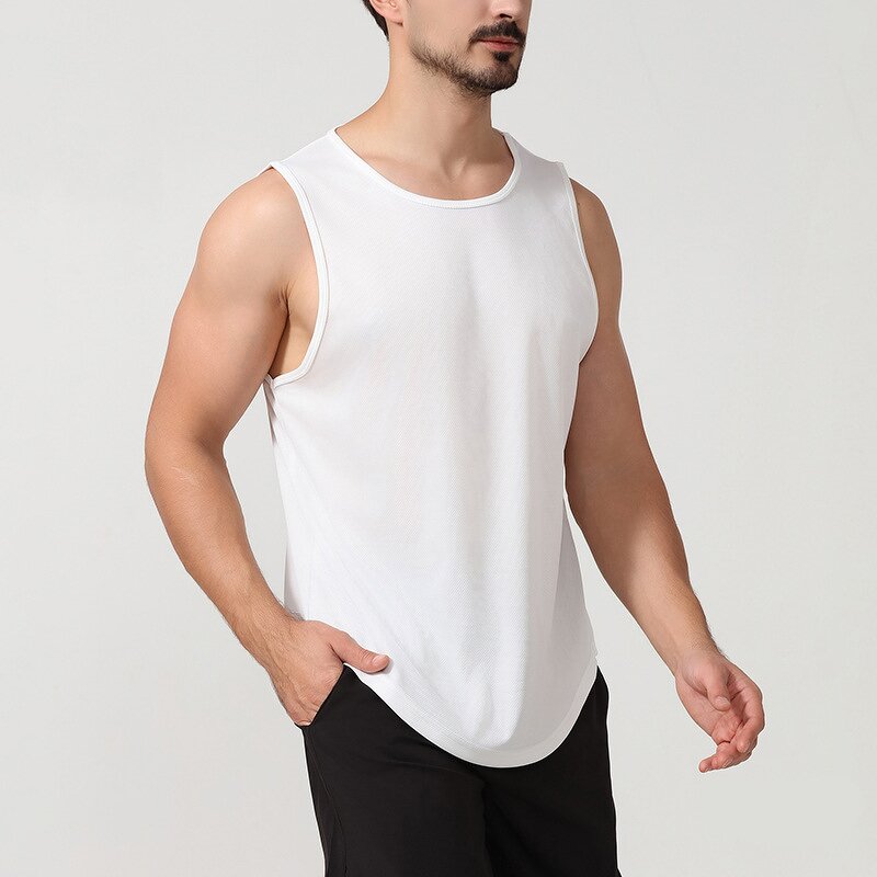 Men's Fitness Vest Manufacturer - Quick-Drying Vintage Running Basketball Training Plus Size Tank